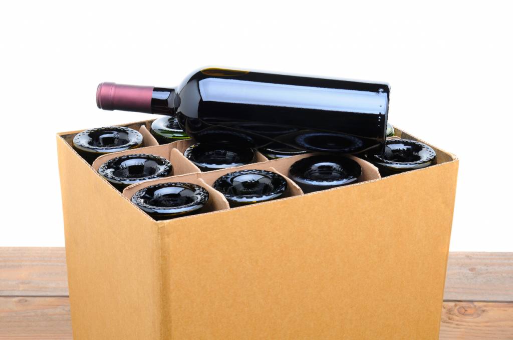 Carton pour l'expedition des bouteilles