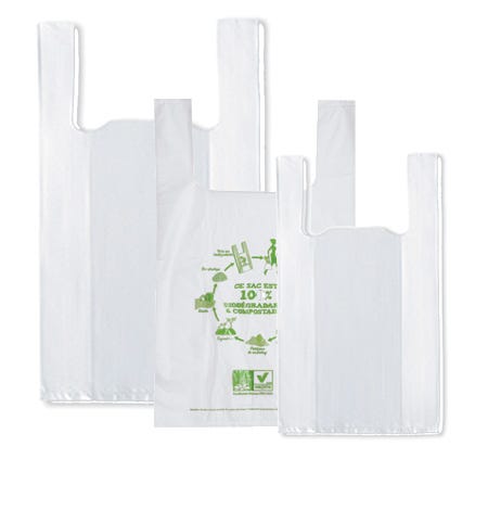 Sacs plastique à bretelles