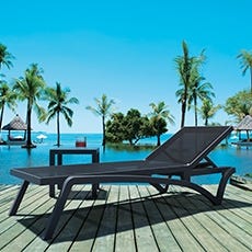 Bain de soleil et transat