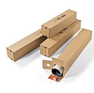 Caisse, boîte et tube pour documents