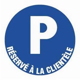 Texte plaque rigide - Parking réservé à la clientèle Texte plaque rigide - Parking réservé à la clientèle