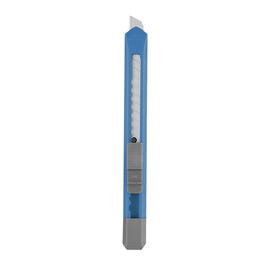 Cutter plastique 9mm - autobloquant embout casse lame rouge ou bleu Cutter plastique 9mm - autobloquant embout casse lame rouge ou bleu