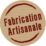 Etiquettes cadeaux adhésives "Fabrication Artisanale" 3x3cm - par 500