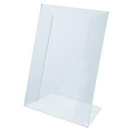 Porte visuel A6 incliné Pet - par 5 Porte visuel A6 incliné Pet - par 5