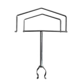 Porte-étiquette chromé à clipser pour tube Ø25mm Porte-étiquette chromé à clipser pour tube Ø25mm
