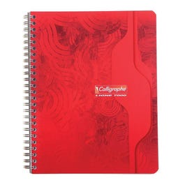 Cahier Calligraphe petits carreaux à spirales 180 pages 70g 17x22cm Cahier Calligraphe petits carreaux à spirales 180 pages 70g 17x22cm