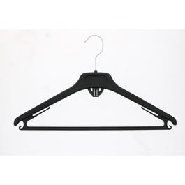 Cintre plastique noir avec barre et crochet L40cm - par 100 Cintre plastique noir avec barre et crochet L40cm - par 100