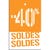 Etiquette à trou -40% Soldes Gencod orange 55x85mm - par 250