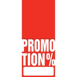 Etiquette chevalet Promotion Tradition rouge 52x119mm - par 500 Etiquette chevalet Promotion Tradition rouge 52x119mm - par 500