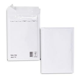 Enveloppe bulle kraft blanche 20x27,5cm - par 100 Enveloppe bulle kraft blanche 20x27,5cm - par 100