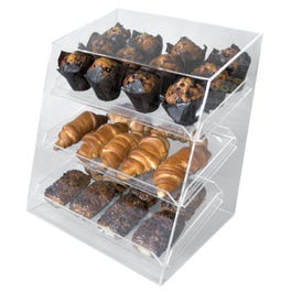 Vitrine de protection 3 plateaux transparent L42xP35xH48cm Vitrine de protection 3 plateaux transparent L42xP35xH48cm