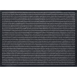 Tapis d'accueil gris rayé noir 90x150cm Tapis d'accueil gris rayé noir 90x150cm