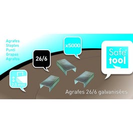 Agrafes 26/6 galvanisées - par 3x5000 Agrafes 26/6 galvanisées - par 3x5000