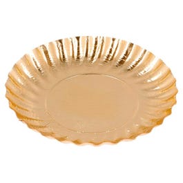 Mini assiette ronde carton or Ø9cm - par 100 Mini assiette ronde carton or Ø9cm - par 100