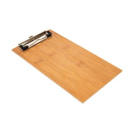 Porte menu bambou à clip métal 13x24,5x0,4cm Porte menu bambou à clip métal 13x24,5x0,4cm