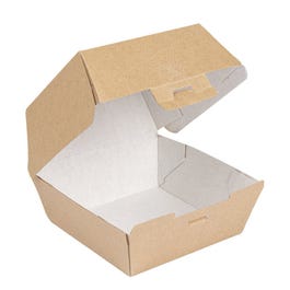Boîte hamburger carton ondulé THE PACK nano micro 13x12,5x9cm marron - par 50 Boîte hamburger carton ondulé THE PACK nano micro 13x12,5x9cm marron - par 50