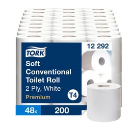 Papier toilette 200 feuilles tork blanc 23m - par 48 Papier toilette 200 feuilles tork blanc 23m - par 48