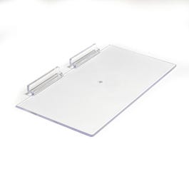 Tablette droite L30xP15cm - épaisseur 3,8mm - pour fond rainuré Tablette droite L30xP15cm - épaisseur 3,8mm - pour fond rainuré