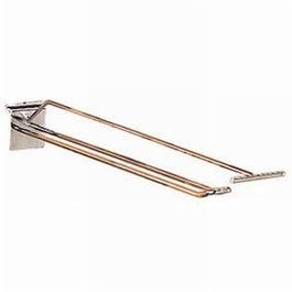 Broche double fil + T L30cm pour fond rainuré - chromée - par 10 Broche double fil + T L30cm pour fond rainuré - chromée - par 10