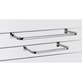 Guidon penderie 90cm - chromé - pour panneau rainuré Guidon penderie 90cm - chromé - pour panneau rainuré