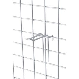 Broche double fil L10cm pour grille - blanc - par 20 Broche double fil L10cm pour grille - blanc - par 20