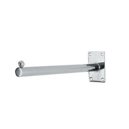 Bras droit L30cm chromé pour fixation murale Bras droit L30cm chromé pour fixation murale