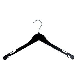 Cintre plastique noir L43cm crochets et encoches - par 100 Cintre plastique noir L43cm crochets et encoches - par 100