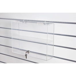 Vitrine en PMMA pour fond lamé ou grille - 40x10x30cm Vitrine en PMMA pour fond lamé ou grille - 40x10x30cm