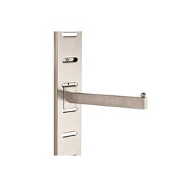 Bras droit L30cm pour fond rainuré - nickel brossé Bras droit L30cm pour fond rainuré - nickel brossé