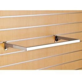 Guidon de penderie L90cm pour fond rainuré - tube rectangulaire 12,7x25mm chrome Guidon de penderie L90cm pour fond rainuré - tube rectangulaire 12,7x25mm chrome