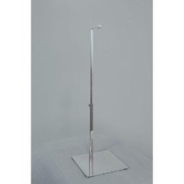 Présentoir métallique chrome hauteur réglable 53 à 71cm Présentoir métallique chrome hauteur réglable 53 à 71cm