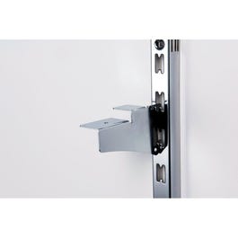 Consoles Alias+QV chrome pour tablette verre 6 ou 8mm par 2 Consoles Alias+QV chrome pour tablette verre 6 ou 8mm par 2