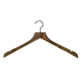 Cintre bois Vintage avec encoches L44cm - par 3 Cintre bois Vintage avec encoches L44cm - par 3