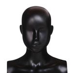 Tête femme abstraite pour mannequin modulable noir mat