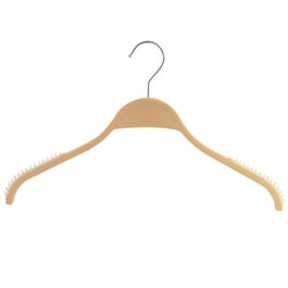 Cintre en mélamine résine effet bois L40cm avec bandes antidérapantes - par 20 Cintre en mélamine résine effet bois L40cm avec bandes antidérapantes - par 20