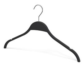 Cintre en mélamine résine effet bois noir L40cm - par 20 Cintre en mélamine résine effet bois noir L40cm - par 20