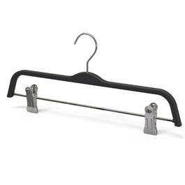 Cintre à pinces en mélamine résine effet bois noir L37cm - par 20 Cintre à pinces en mélamine résine effet bois noir L37cm - par 20