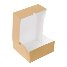 Boîte pâtissière The Pack carton ondulé nano micro naturel 18x18x7.5cm - par 50 Boîte pâtissière The Pack carton ondulé nano micro naturel 18x18x7.5cm - par 50