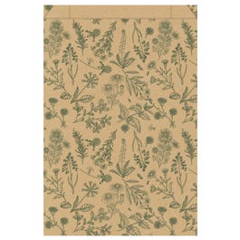 Pochettes cadeaux kraft lisse "herboriste" 27+7x45cm - par 150 Pochettes cadeaux kraft lisse "herboriste" 27+7x45cm - par 150
