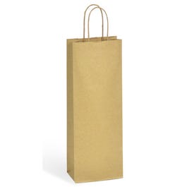 Sac 1 bouteille éco 70% recyclé 14x8x39cm - par 50 Sac 1 bouteille éco 70% recyclé 14x8x39cm - par 50