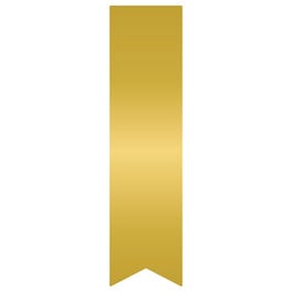 Etiquette cadeau adhésive or sans impression 35x135mm - par 250 Etiquette cadeau adhésive or sans impression 35x135mm - par 250