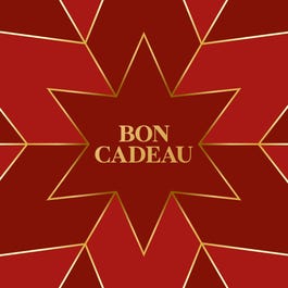 Bon cadeau Graphique rouge 12x12cm - par 12 Bon cadeau Graphique rouge 12x12cm - par 12