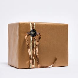 Papier cadeau kraft vergé cuivre 0,70cm x100m Papier cadeau kraft vergé cuivre 0,70cm x100m