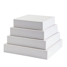 Boite patissière en carton blanc 20x20x5cm par 50 Boite patissière en carton blanc 20x20x5cm par 50