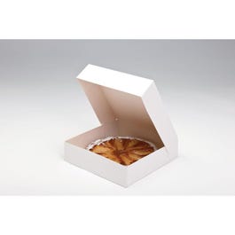 Boîte patissière en carton blanc 26x26x5cm - par 50 Boîte patissière en carton blanc 26x26x5cm - par 50