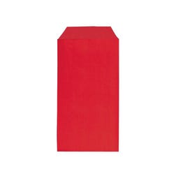 Pochettes cadeaux kraft vergé rouge 7x12cm - par 250 Pochettes cadeaux kraft vergé rouge 7x12cm - par 250