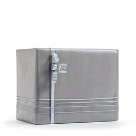 Papier kraft vergé argent patiné 0,70x100 m Papier kraft vergé argent patiné 0,70x100 m