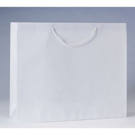 Sac Luxe pelliculé blanc 53x14x44cm - par 12 Sac Luxe pelliculé blanc 53x14x44cm - par 12