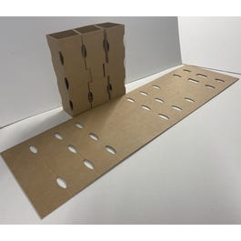 Croisillon 3 bouteilles pour caisse d'expédition brun 36x9.8x9.8cm - par 15 Croisillon 3 bouteilles pour caisse d'expédition brun 36x9.8x9.8cm - par 15