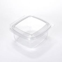 Barquette fraîcheur avec couvercle à charnière 500ml 10.5x11.1x5.65cm - par 50 Barquette fraîcheur avec couvercle à charnière 500ml 10.5x11.1x5.65cm - par 50